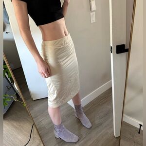 Jil Sander Puffy Cream Midi Shirt